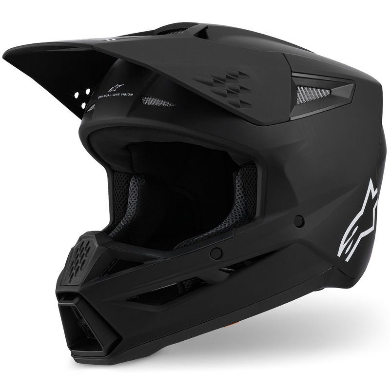 Motokrosová helma Alpinestars S-M3 Solid matná černá
