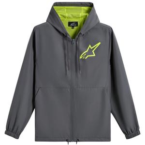 Bunda Alpinestars Speeder Chromium Windbreaker šedo-fluo žlutá