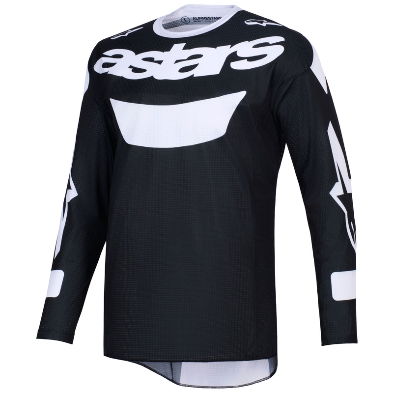 Motokrosový dres Alpinestars Racer Air Riway černo-bílý