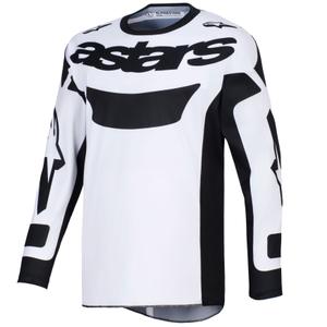 Motokrosový dres Alpinestars Racer Riway bílo-černý