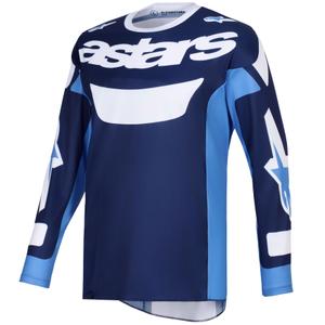 Motokrosový dres Alpinestars Racer Riway modro-světle modro-bílý