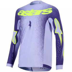 Motokrosový dres Alpinestars Supertech Scenz fialovo-fluo žlutý