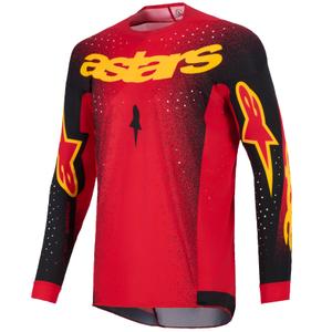 Motokrosový dres Alpinestars Supertech Scenz červeno-černo-žlutý