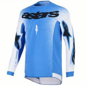 Motokrosový dres Alpinestars Supertech Scenz modro-bílý