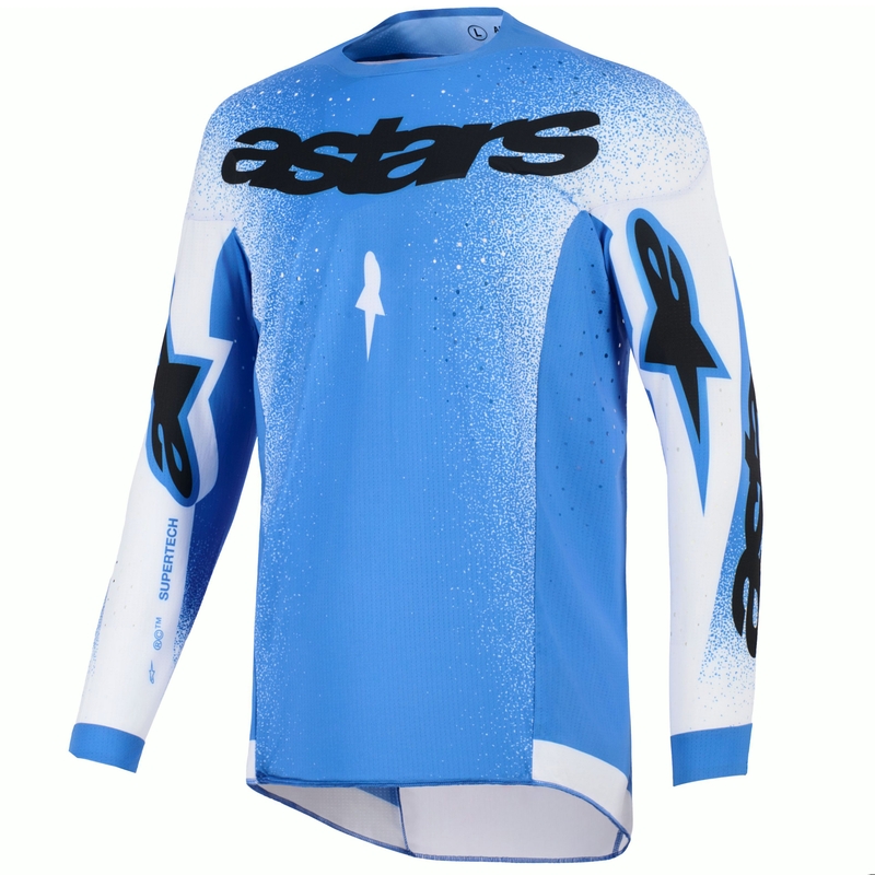 Motokrosový dres Alpinestars Supertech Scenz modro-bílý