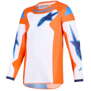 Dětský motokrosový dres Alpinestars Fluid Grid oranžovo-modro-bílý