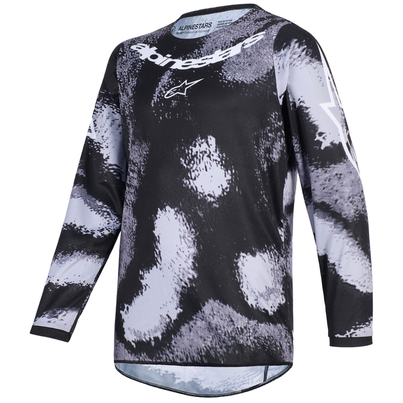Dětský motokrosový dres Alpinestars Fluid Lahnd stupně šedo-camo