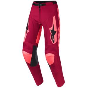Motokrosové kalhoty Alpinestars Racer Riway tmavě červeno-korálové