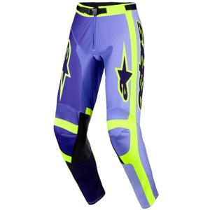 Motokrosové kalhoty Alpinestars Racer Portl fialovo-fluo žluté