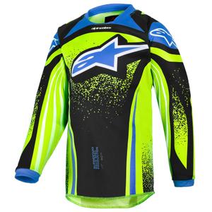 Dětský motokrosový dres Alpinestars Racer Nomur tmavě modro-fluo žluto-černý