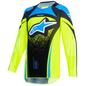 Dětský motokrosový dres Alpinestars Techstar Nomur tmavě modro-fluo žluto-modrý