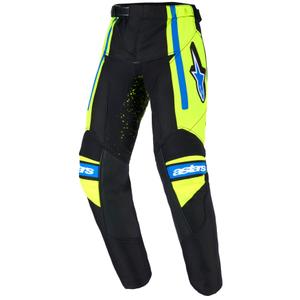 Dětské motokrosové kalhoty Alpinestars Racer Nomur tmavě modro-fluo žluto-černé