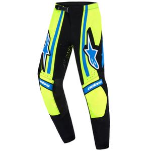 Dětské motokrosové kalhoty Alpinestars Techstar Nomur tmavě modro-fluo žluto-modré