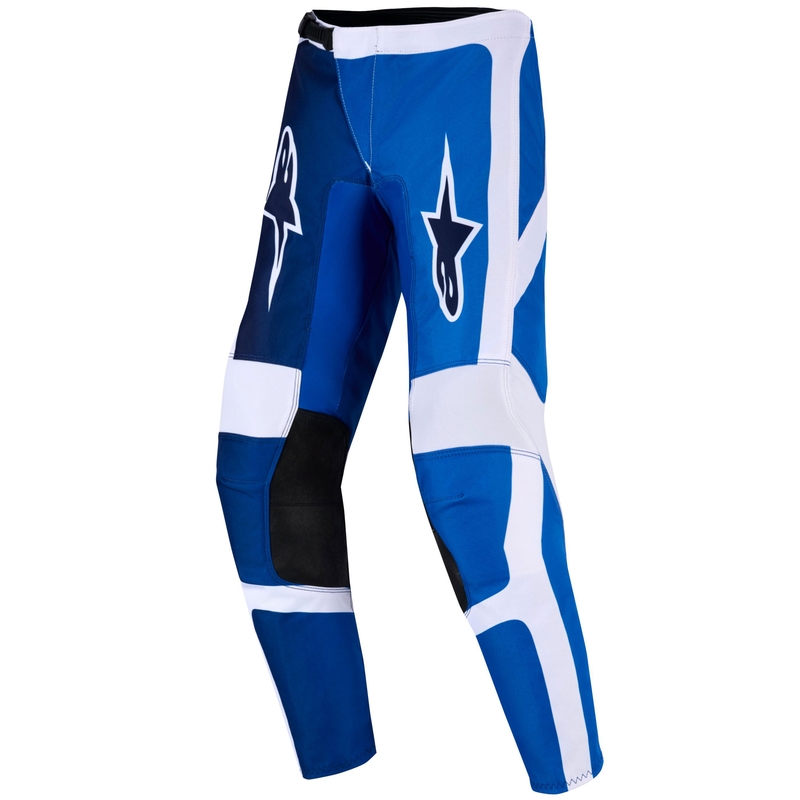 Dětské motokrosové kalhoty Alpinestars Fluid Portl modro-bílé