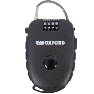 Svinovací lankový zámek Oxford Retractable Combination Lock černý