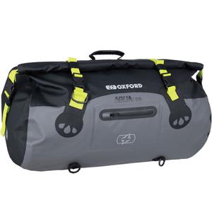 Vodotěsný vak Oxford Aqua T-50 Roll Bag 50 l černo-šedo-fluo žlutý