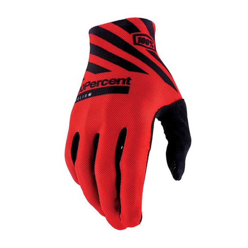 Motokrosové rukavice 100% Celium červeno-černé