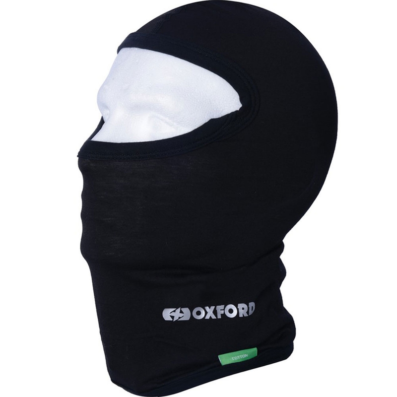 Kukla na motorku Oxford Balaclava Bavlna černá