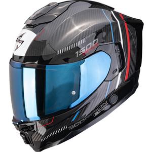 Integrální helma na motorku Scorpion EXO-1500 Carbon Air Zity černo-červeno-modrá