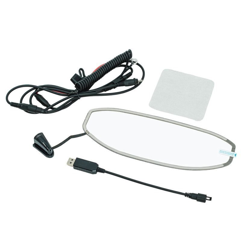 Elektricky vyhřívané plexi pro helmy na motorku LS2 čiré