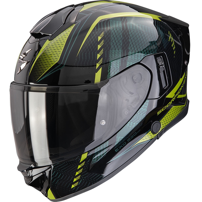 Integrální helma na motorku Scorpion EXO-530 Air Theras černo-zelená