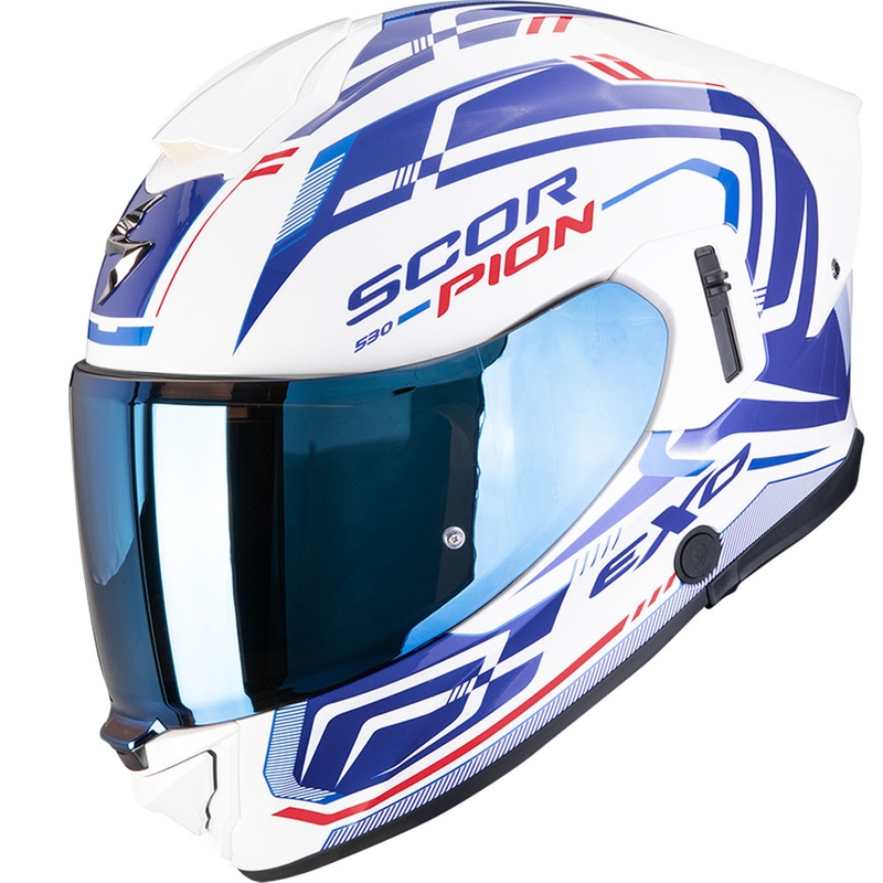 Integrální helma na motorku Scorpion EXO-530 Air Slope bílo-modro-červená