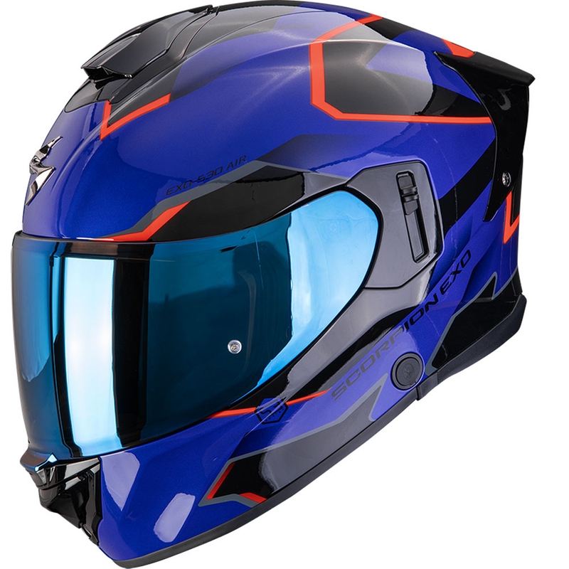 Integrální helma na motorku Scorpion EXO-530 Air Clip modro-černo-červená