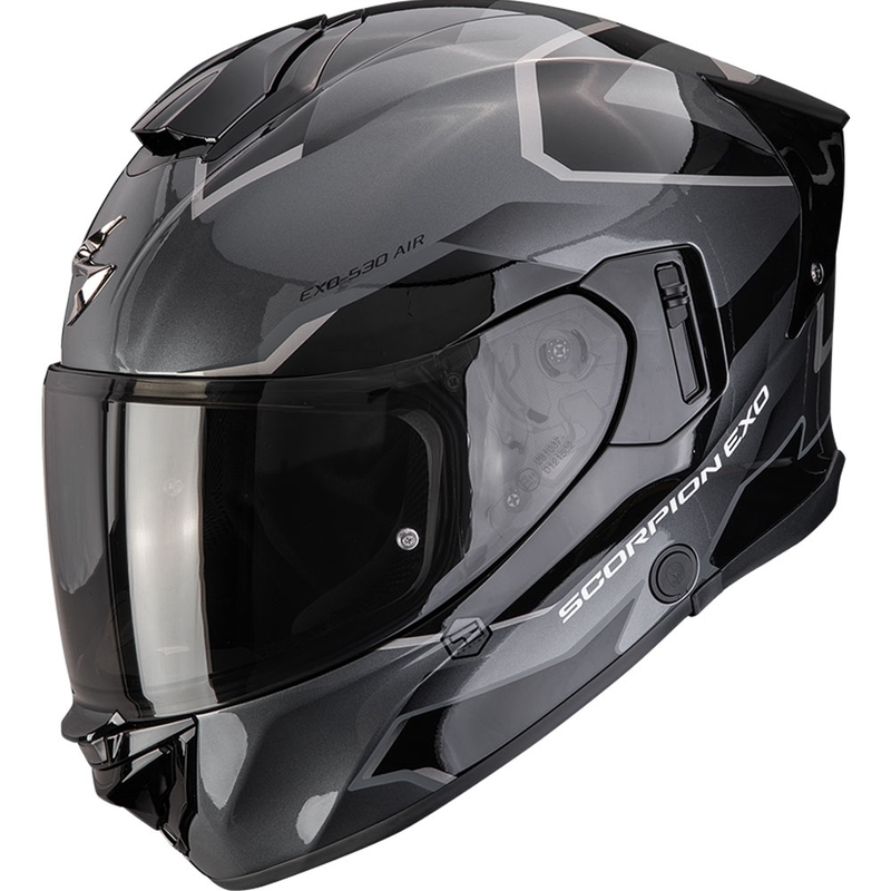 Integrální helma na motorku Scorpion EXO-530 Air Clip stříbrno-černá