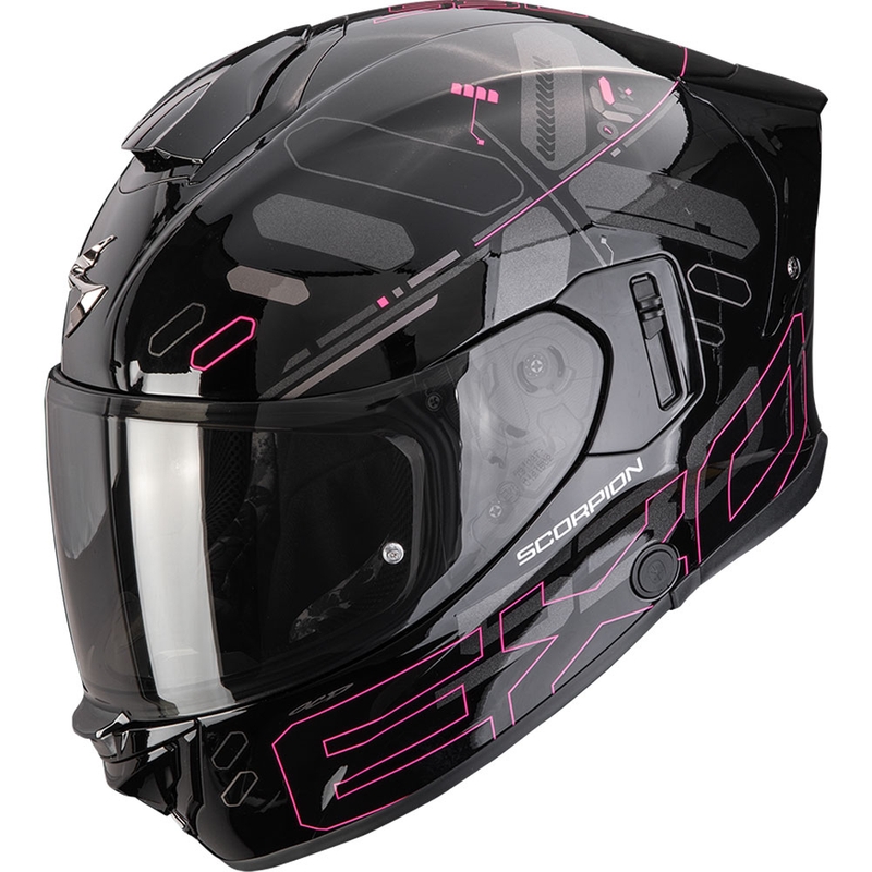 Integrální helma na motorku Scorpion EXO-530 Air Fond černo-růžová
