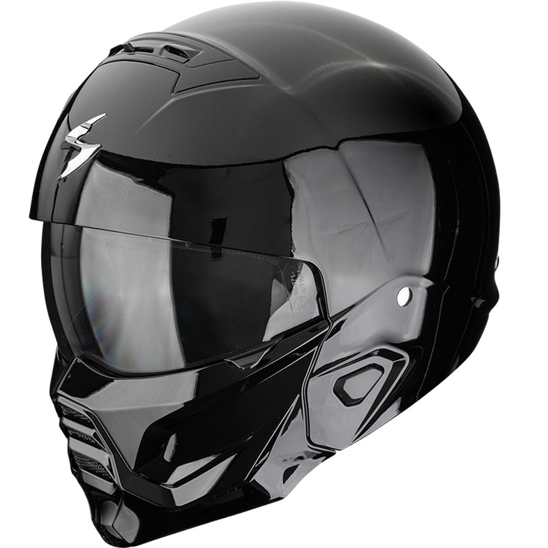 Otevřená helma s maskou Scorpion EXO-COMBAT II Solid černá