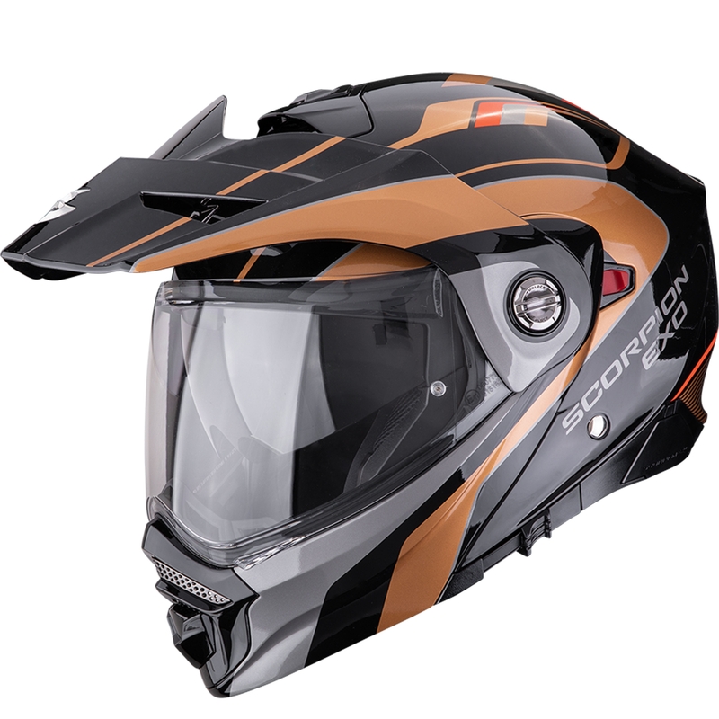 Enduro helma na motorku Scorpion ADX-2 Kamps černo-měděná