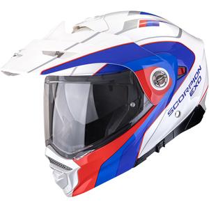 Enduro helma na motorku Scorpion ADX-2 Kamps bílo-červeno-modré