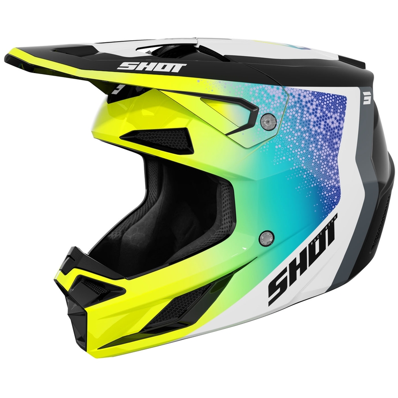 Motokrosová přilba Shot Speed Hybrid lesklá fluo žlutá