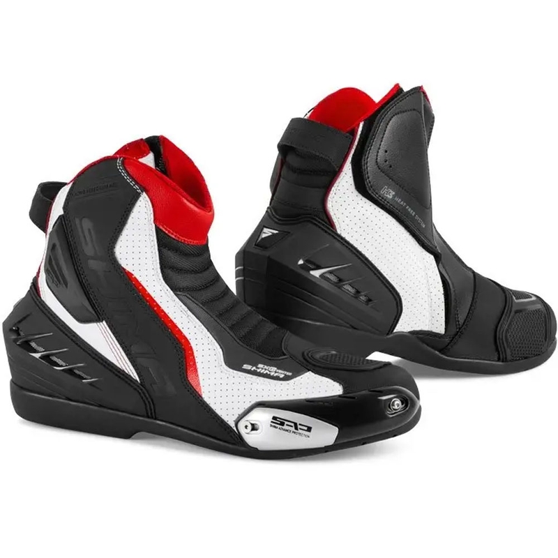 Boty na motorku Shima SX-6 černo-bílo-červené