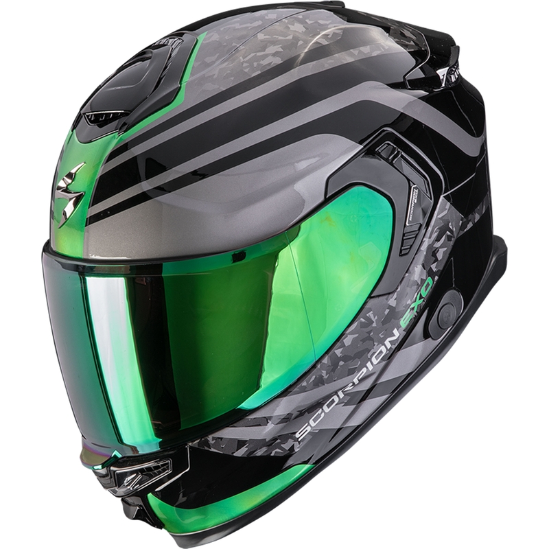 Integrální helma na motorku Scorpion EXO-GT SP Air Arten černo-zelená
