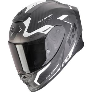 Integrální helma na motorku Scorpion EXO-R1 EVO II Carbon Air Propel matná černo-stříbrná