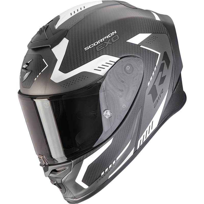 Integrální helma na motorku Scorpion EXO-R1 EVO II Carbon Air Propel matná černo-stříbrná