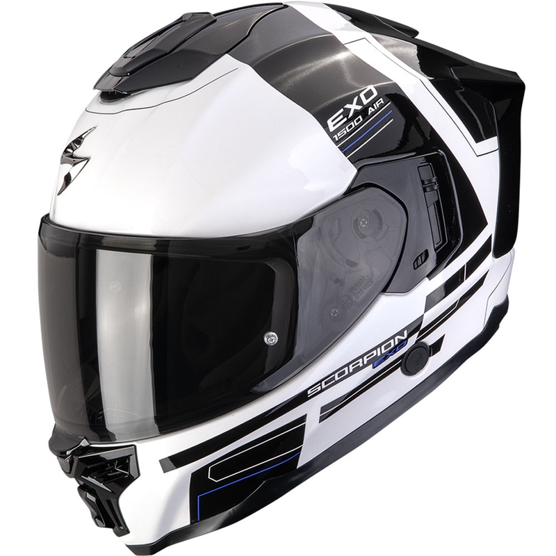 Integrální helma na motorku Scorpion EXO-1500 Air Dual bílo-černo-modrá