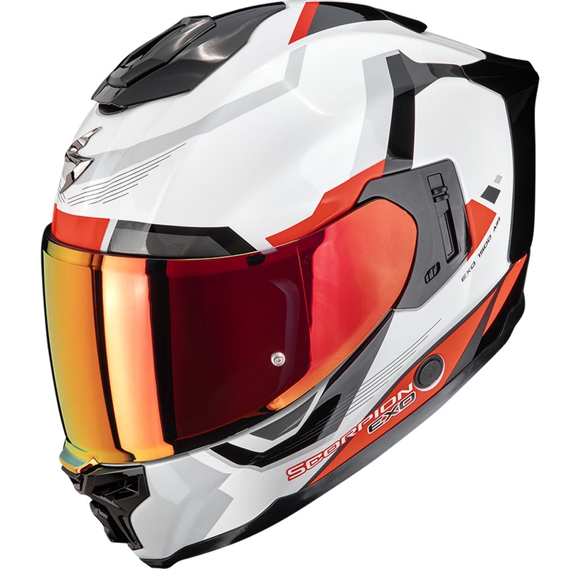 Integrální helma na motorku Scorpion EXO-1500 Air Arena bílo-červená