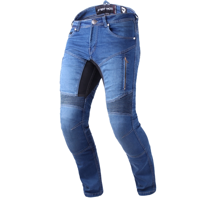 Jeansy na motorku Street Racer Stretch II CE modré