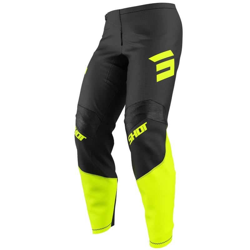 Motokrosové kalhoty Shot Draw Private fluo žluté