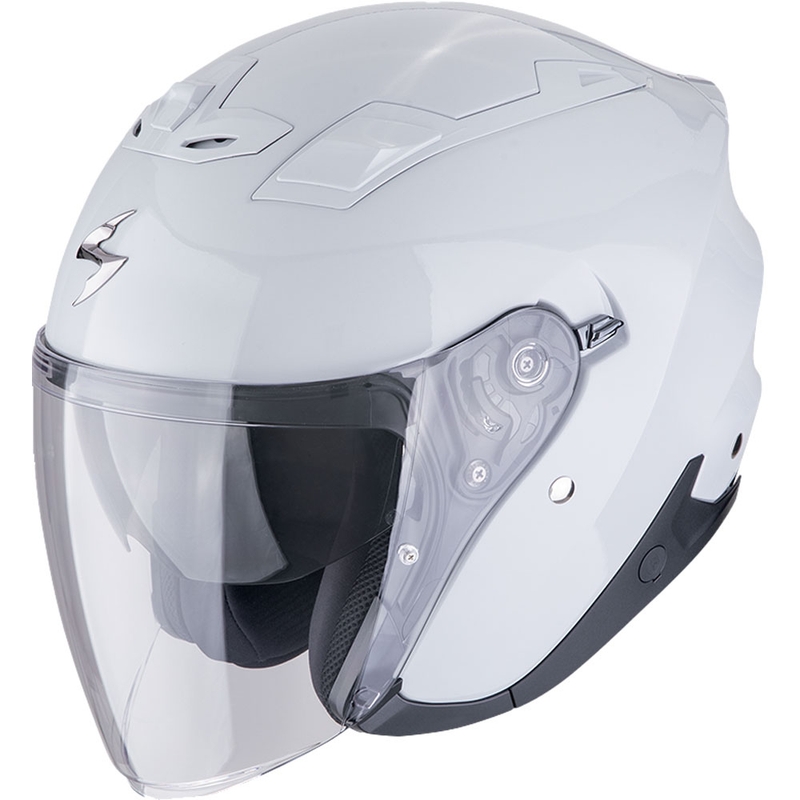 Otevřená helma na motorku Scorpion EXO-Z1 Solid perleťově bílá