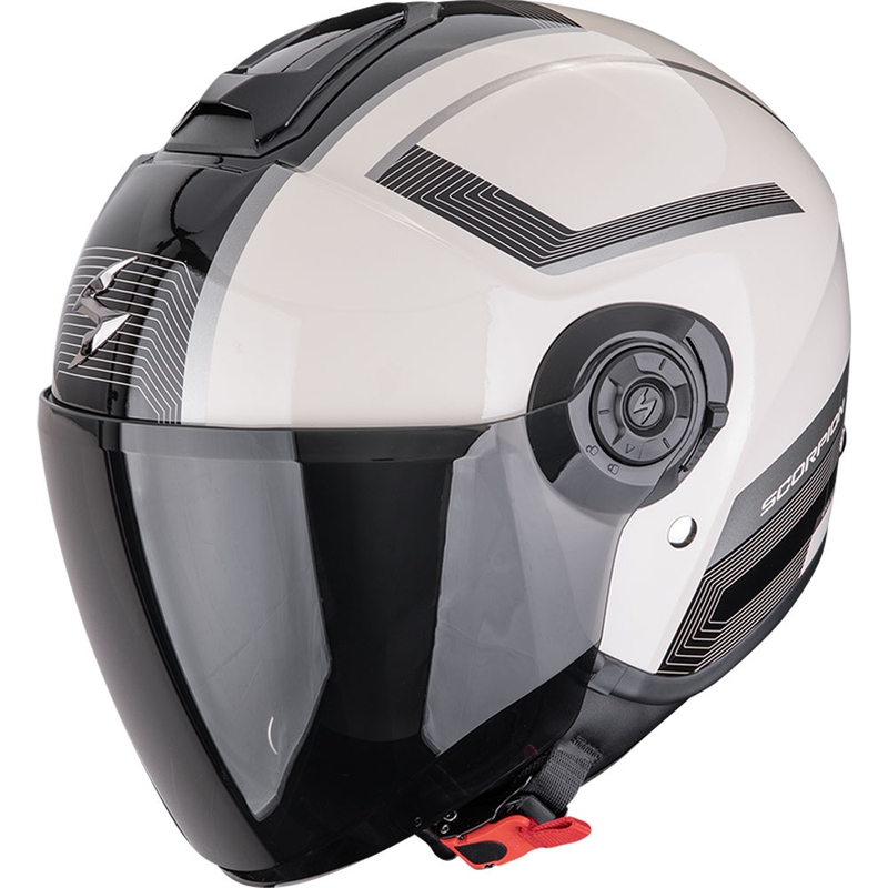 Otevřená helma na motorku Scorpion EXO-CITY II Cosmos krémovo-černá