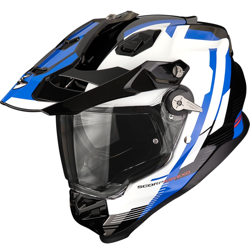 Enduro helma Scorpion ADF-9000 Air Patrol černo-modro-bílá