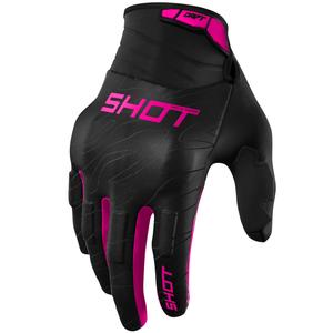 Motokrosové rukavice Shot Drift Onyx růžové