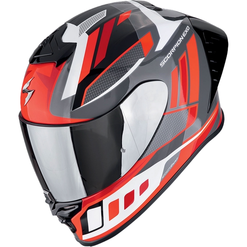Integrální helma na motorku Scorpion EXO-R1 EVO II AIR VITAL šedo-bílo-červená