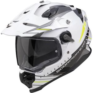 Enduro helma Scorpion ADF-9000 Air Feat bílo-černo-fluo žlutá výprodej