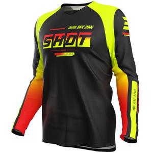Dětský motokrosový dres Shot Draw Block fluo žlutý
