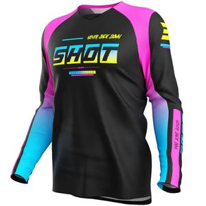 Dětský motokrosový dres Shot Draw Block růžový