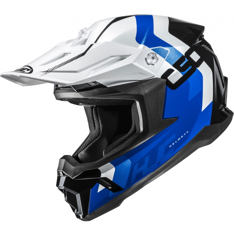 Motokrosová helma HJC C50 Primal MC2 modro-bílo-černá